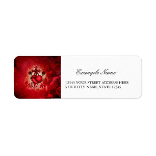 Wonderful heart return address label