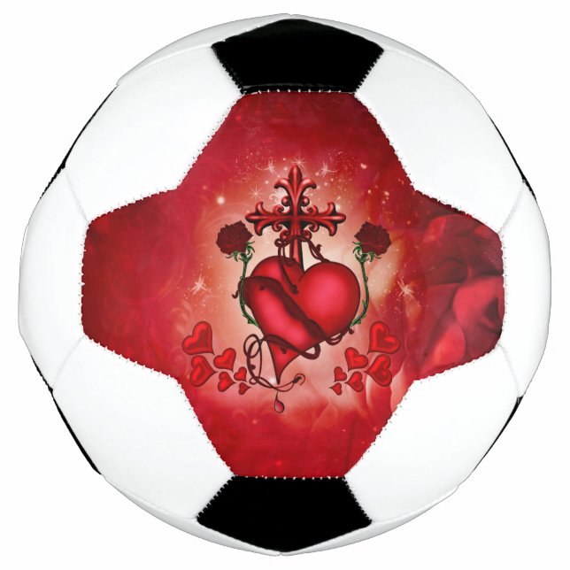 Wonderful heart soccer ball (Front)