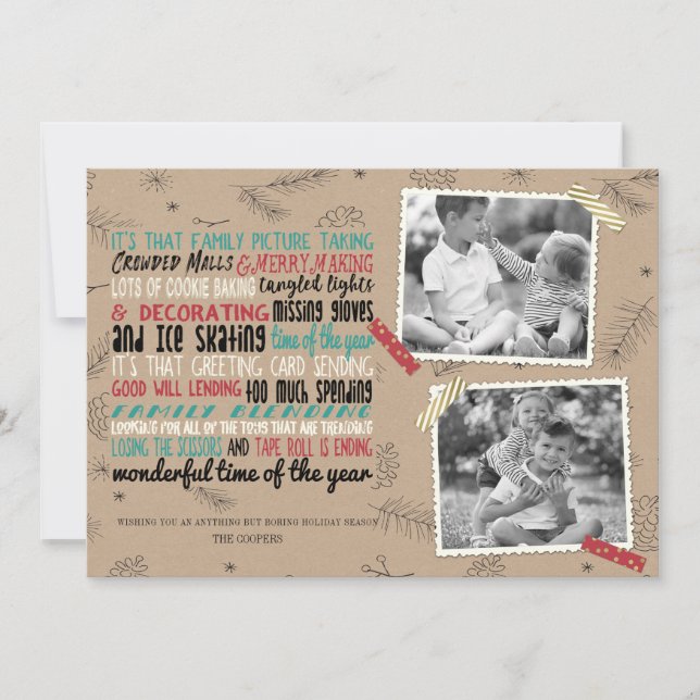 Wonderful Holiday Chaos Card (Front)