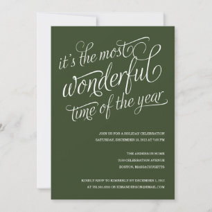 WONDERFUL   HOLIDAY PARTY INVITATIONS