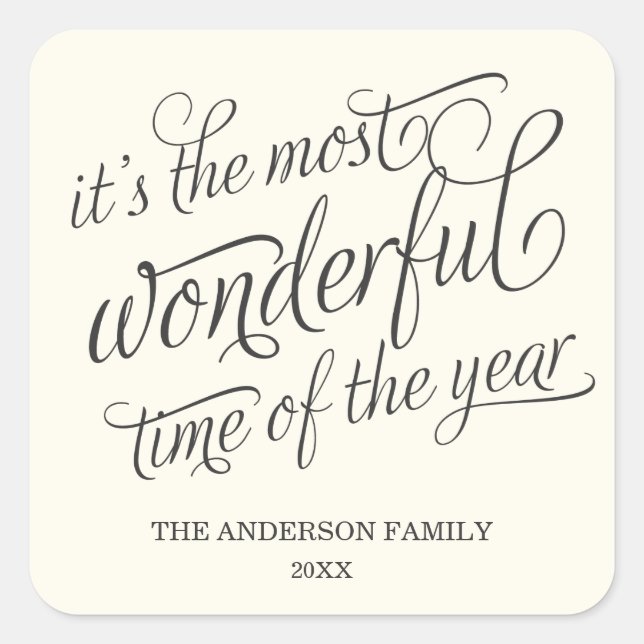 WONDERFUL | HOLIDAY STICKERS (Front)