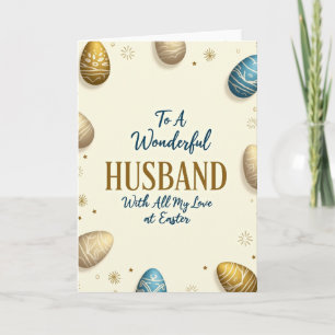 Wonderful Husband Easter Love Card