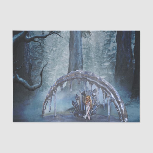 Wonderful ice fairy in the night tissue paper (Front)