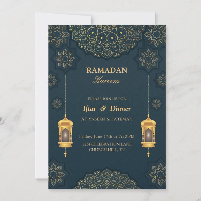 Wonderful Iftar invitation (Front)