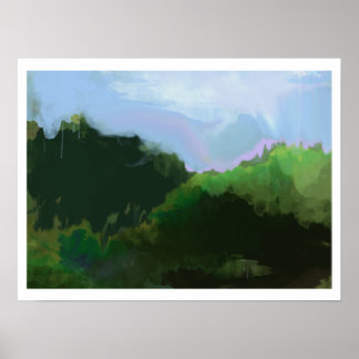 wonderful imaginary mountains poster