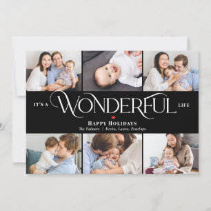 Wonderful Life EDITABLE COLOR Holiday Photo Card
