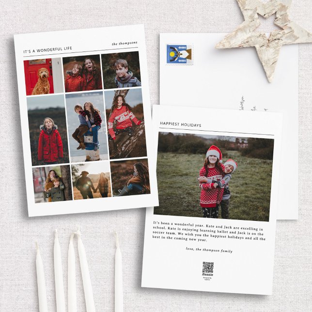 Wonderful Life Mulit-Photo Holiday Card (Creator Uploaded)