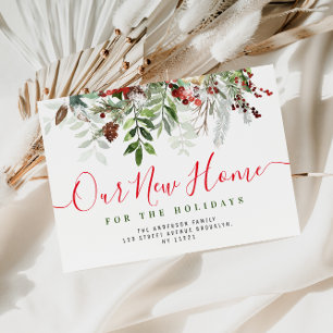 wonderful life red & white lettering New Home Postcard