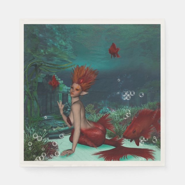 Wonderful mermaid napkin (Front)