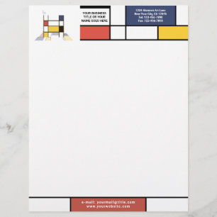 Wonderful Modern Art Monogram. Letter H Custom Letterhead
