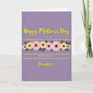 Wonderful Mothers Day Bouquet Card