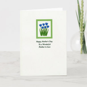 Wonderful Mothers Day Flower Card
