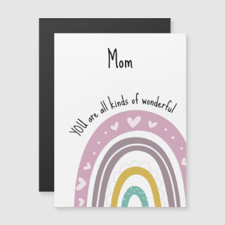 Wonderful Mum Purple Heart Rainbow