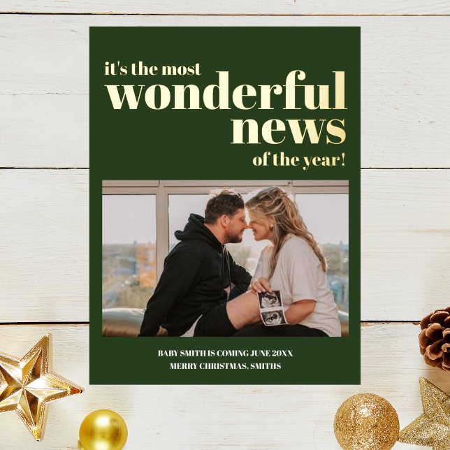 Wonderful News Pregnancy Announcement Christmas (Creator Uploaded)