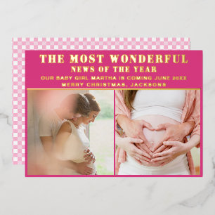Wonderful News Pregnancy Announcement Christmas