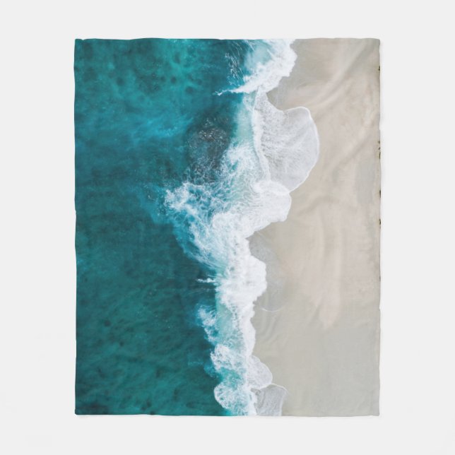 Wonderful Ocean View Fleece Blanket (Front)
