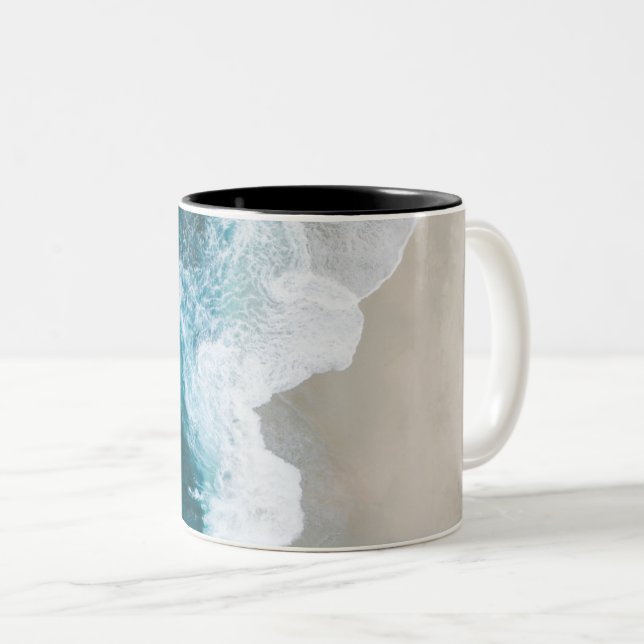 Wonderful Ocean View Two-Tone Coffee Mug (Front Right)