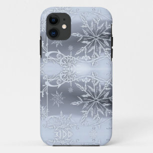 Wonderful Perfect Christmas Silver SNowflake iPhone 11 Case