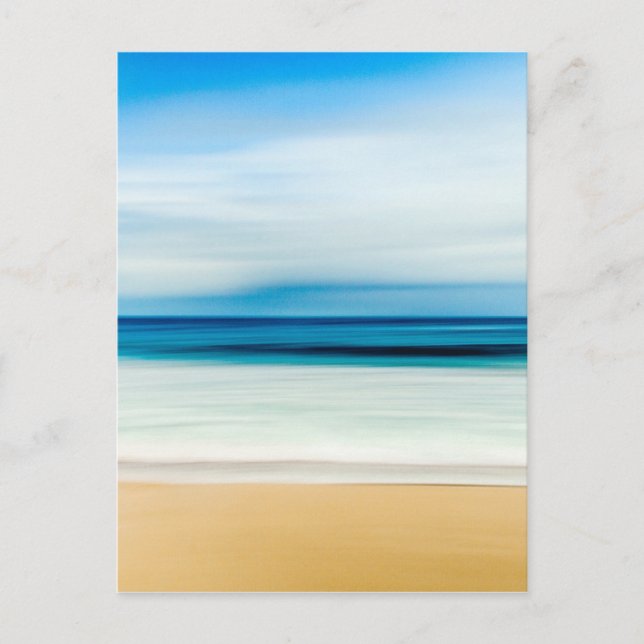 Wonderful Relaxing Sandy Beach Blue Sky Horizon Postcard (Front)