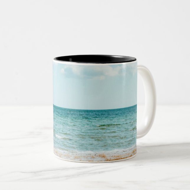 Wonderful Seascape Two-Tone Coffee Mug (Front Right)