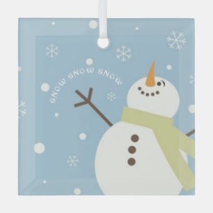 Wonderful Snow Glass Tree Decoration