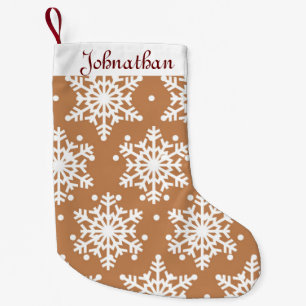 Wonderful Snowflakes Small Christmas Stocking