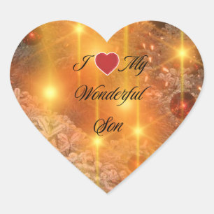 Wonderful Son Heart Sticker