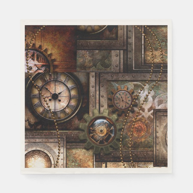 Wonderful steampunk design napkin (Front)
