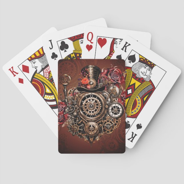 Wonderful Steampunk design Playing Cards (Back)