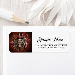 Wonderful Steampunk design Return Address Label