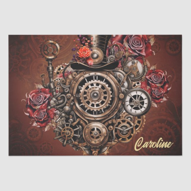 Wonderful Steampunk design Tissue Paper (Front)