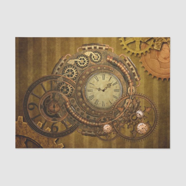 Wonderful steampunk design tissue paper (Front)