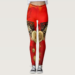 Wonderful steampunk heart leggings