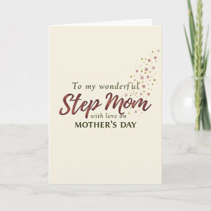 Wonderful Step Mum Love Card