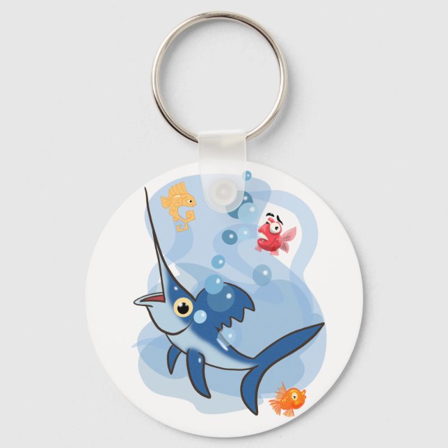Wonderful swordfish key ring (Front)