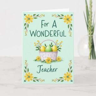 Wonderful Teacher Card