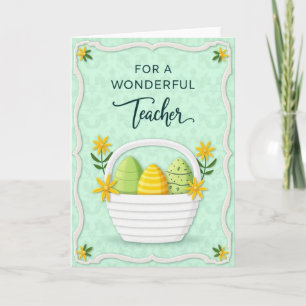 Wonderful Teacher Spring Card