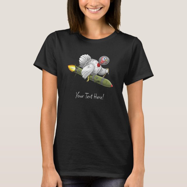 Wonderful Thanksgiving Rocket Turkey T-Shirt (Front)