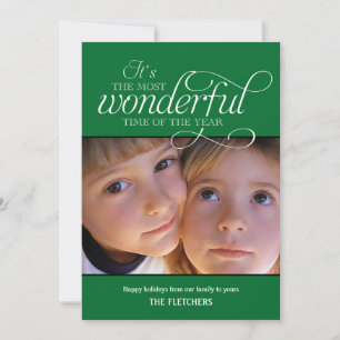 Wonderful Time Holiday Photo Cards