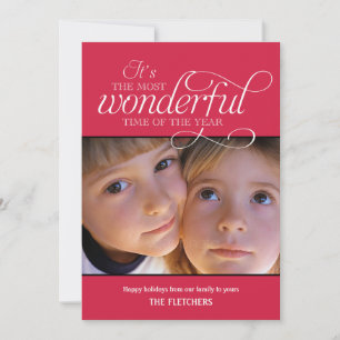 Wonderful Time Holiday Photo Cards