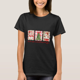 Wonderful Time Of Year Merry Xmas Santa Snowman Xm T-Shirt