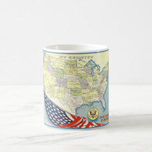 Wonderful USA Map Mug
