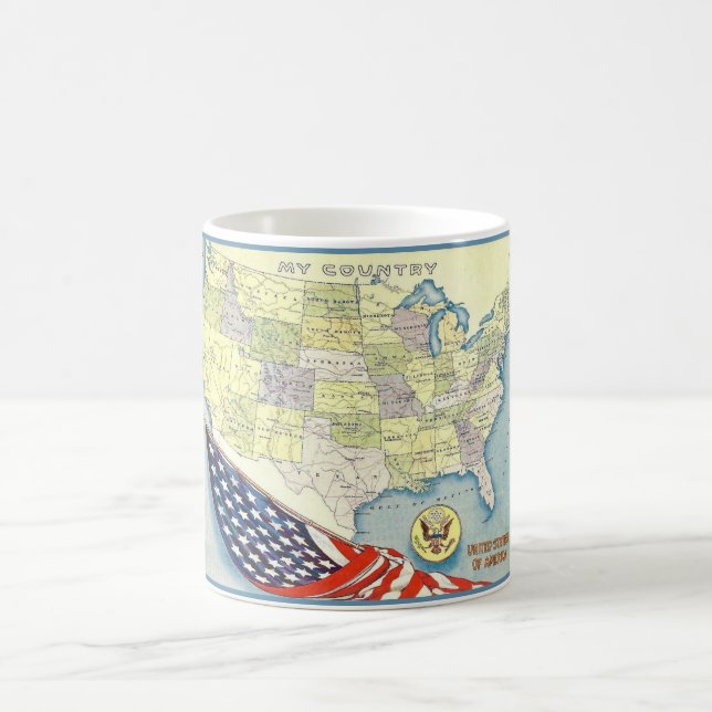 Wonderful USA Map Mug (Center)