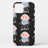 Wonderful vintage seamless pattern of jellyfish. B