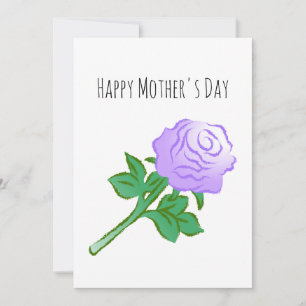 Wonderful Violet Rose Card