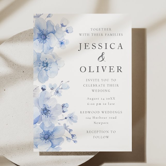 Wonderful Watercolor Breeze Wedding Invitation (Creator Uploaded)