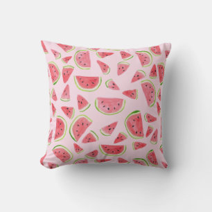Wonderful watermelons decorate your house pink cushion