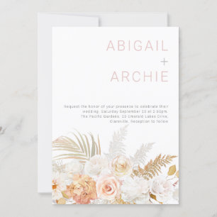 Wonderful Wedding: Gorgeous Floral All Seasons Invitation