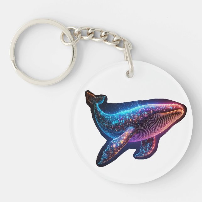 Wonderful Whale Key Ring (Front)