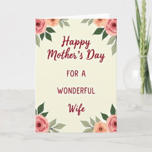 Wonderful Wife Message Art Card